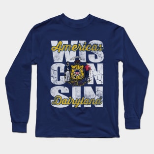 Retro Wisconsin Americas Dairyland Long Sleeve T-Shirt